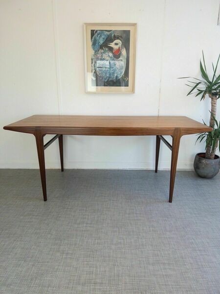 Younger Dining Table Fonseca Rectangle Plank Teak Vintage Mid Century Retro Mcm