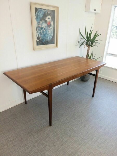 Younger Dining Table Fonseca Rectangle Plank Teak Vintage Mid Century Retro Mcm