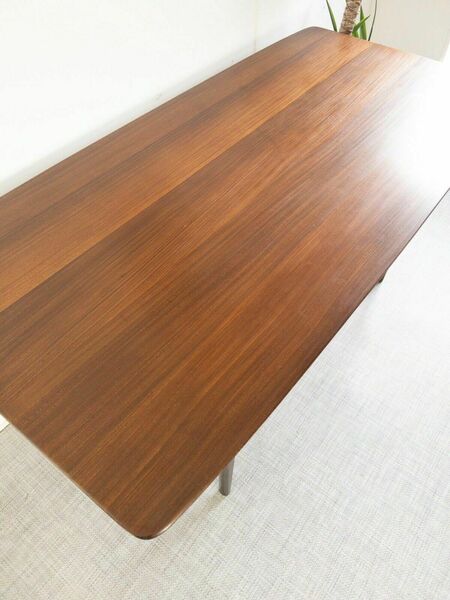 Younger Dining Table Volany Rectangle Plank Solid Teak Vintage Mid Century Retro